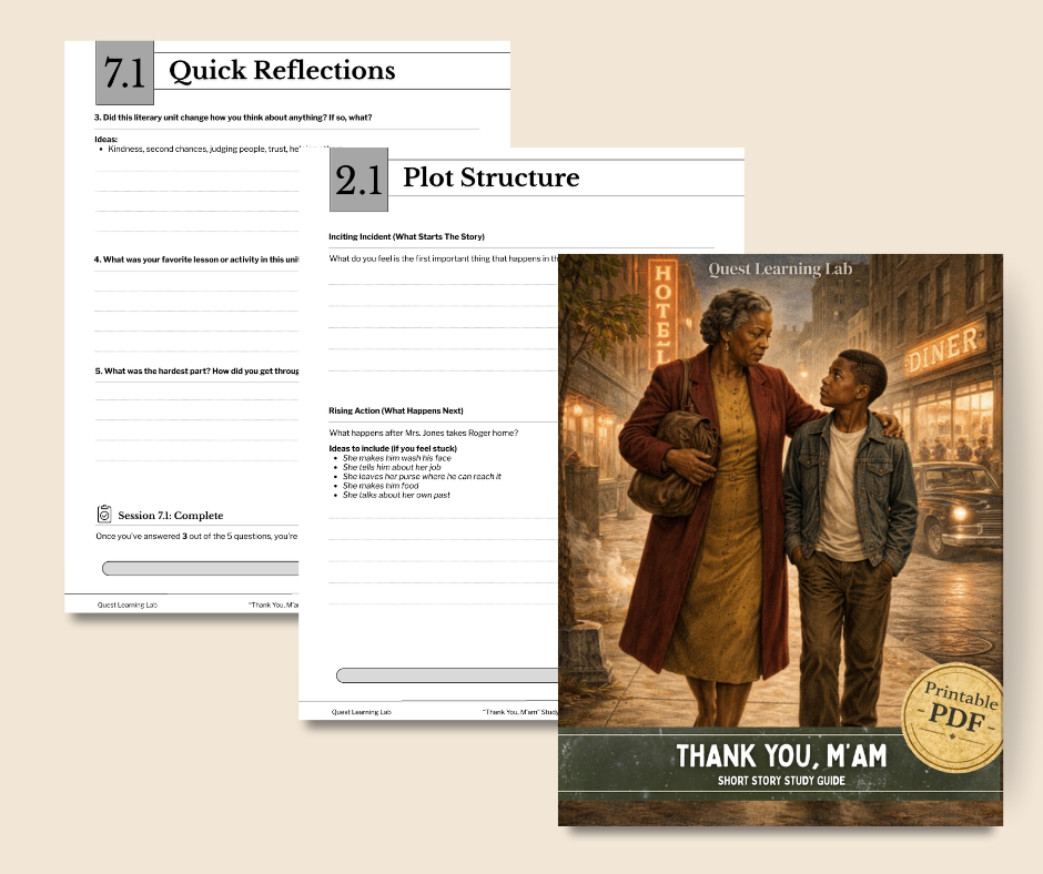 Thank You, M'am - A Gentle Short Story Unit - Image 3